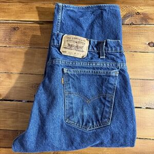 Vintage Levi's 505 Orange Tab Jeans Men's 38 (Fits 36x26) Blue Denim *HEMMED